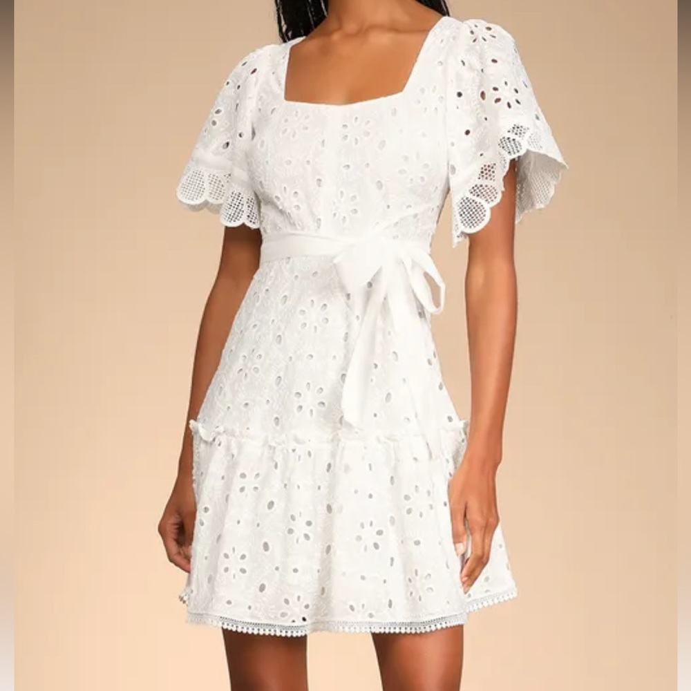 Lulus Eyelet Mini Dress